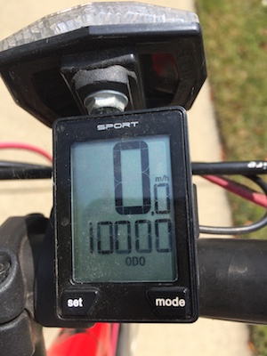 Specialized shop bike speedometer