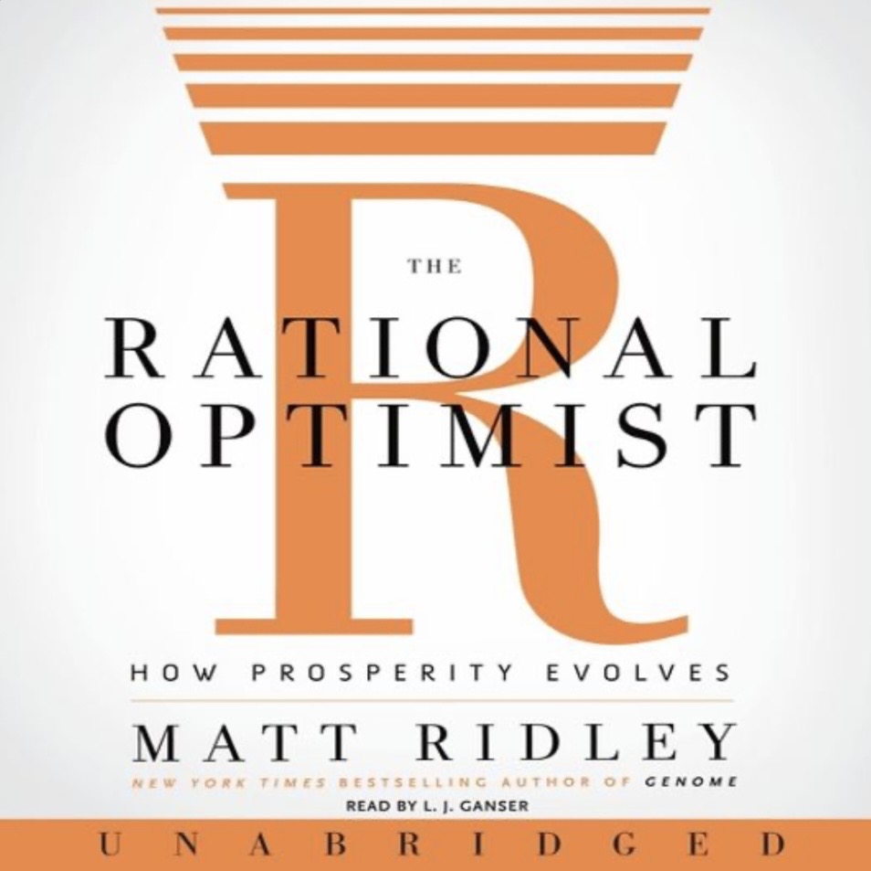 A simple audiobook cover with the title, subtitle, and author's name over a large orange letter 'R' under some orange horizontal lines, on a white background